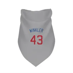 Chicago Cubs Dan Winkler Gray Pet Bandana for Dog & Cat