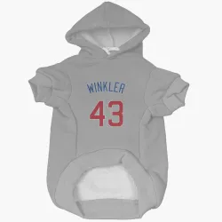 Chicago Cubs Dan Winkler Gray Pet Hoodie for Dog & Cat