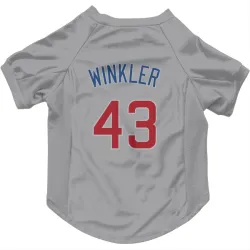 Chicago Cubs Dan Winkler Gray Pet Jersey for Dog & Cat