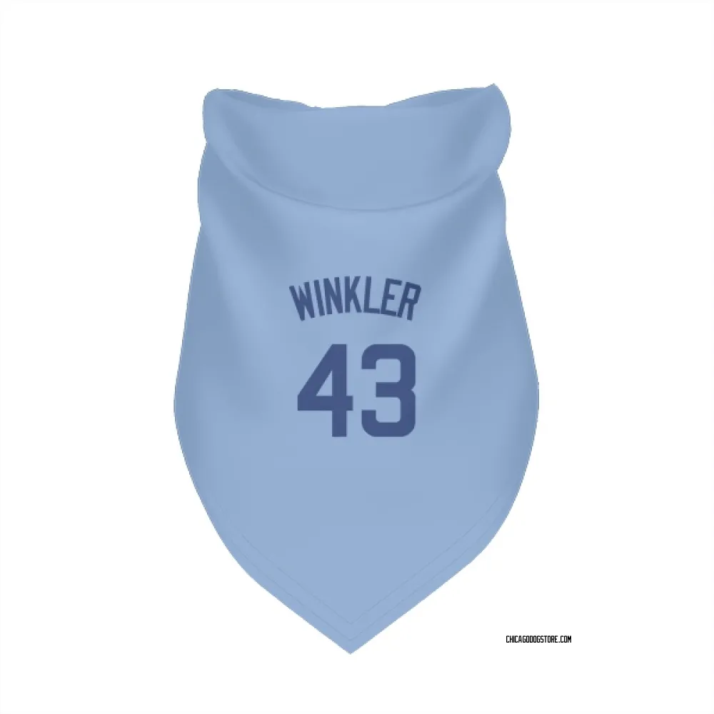 Chicago Cubs Dan Winkler Light Blue Pet Bandana for Dog & Cat