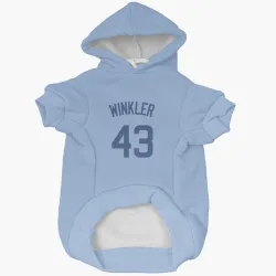 Chicago Cubs Dan Winkler Light Blue Pet Hoodie for Dog & Cat