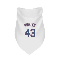 Chicago Cubs Dan Winkler White Pet Bandana for Dog & Cat