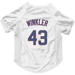 Chicago Cubs Dan Winkler White Pet Jersey for Dog & Cat