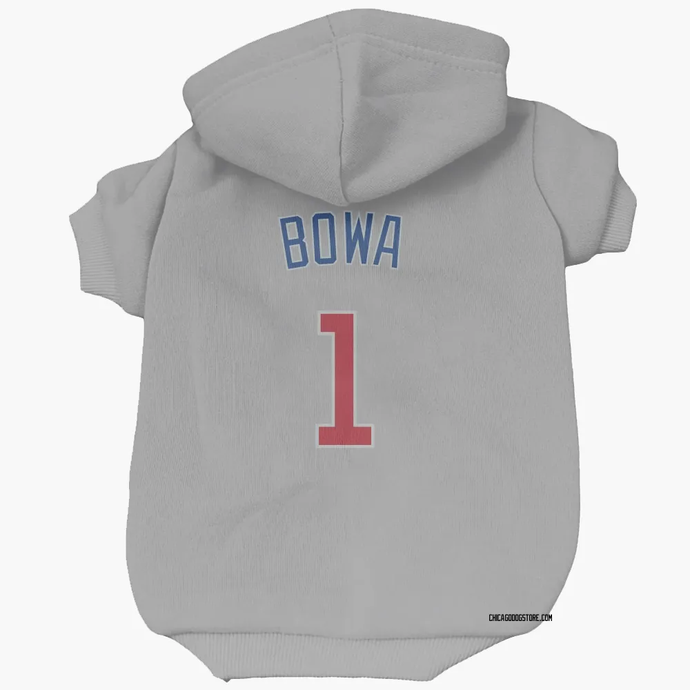 Chicago Cubs Larry Bowa Gray Pet Hoodie for Dog & Cat