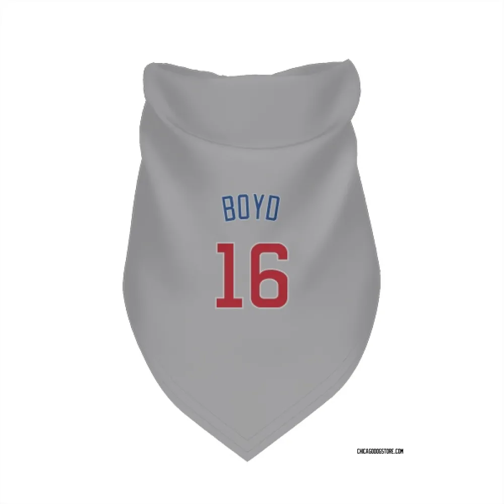 Chicago Cubs Matthew Boyd Gray Pet Bandana for Dog & Cat