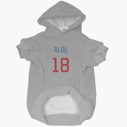 Chicago Cubs Moises Alou Gray Pet Hoodie for Dog & Cat
