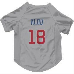 Chicago Cubs Moises Alou Gray Pet Jersey for Dog & Cat