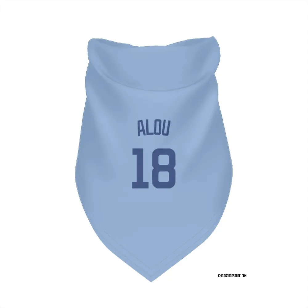 Chicago Cubs Moises Alou Light Blue Pet Bandana for Dog & Cat