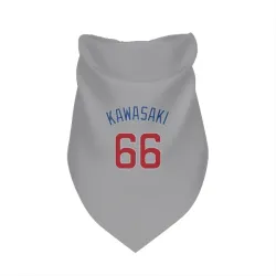 Chicago Cubs Munenori Kawasaki Gray Pet Bandana for Dog & Cat