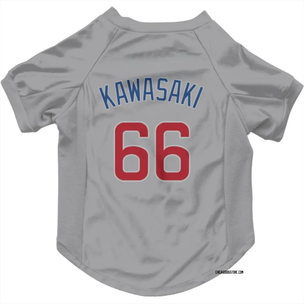 Chicago Cubs Munenori Kawasaki Gray Pet Jersey for Dog & Cat