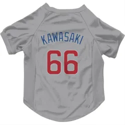 Chicago Cubs Munenori Kawasaki Gray Pet Jersey for Dog & Cat