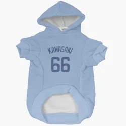 Chicago Cubs Munenori Kawasaki Light Blue Pet Hoodie for Dog & Cat