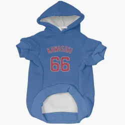 Chicago Cubs Munenori Kawasaki Royal Pet Hoodie for Dog & Cat