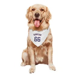 Chicago Cubs Munenori Kawasaki White Pet Bandana for Dog & Cat