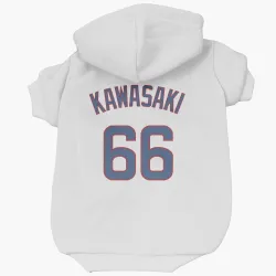 Chicago Cubs Munenori Kawasaki White Pet Hoodie for Dog & Cat