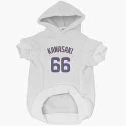 Chicago Cubs Munenori Kawasaki White Pet Hoodie for Dog & Cat