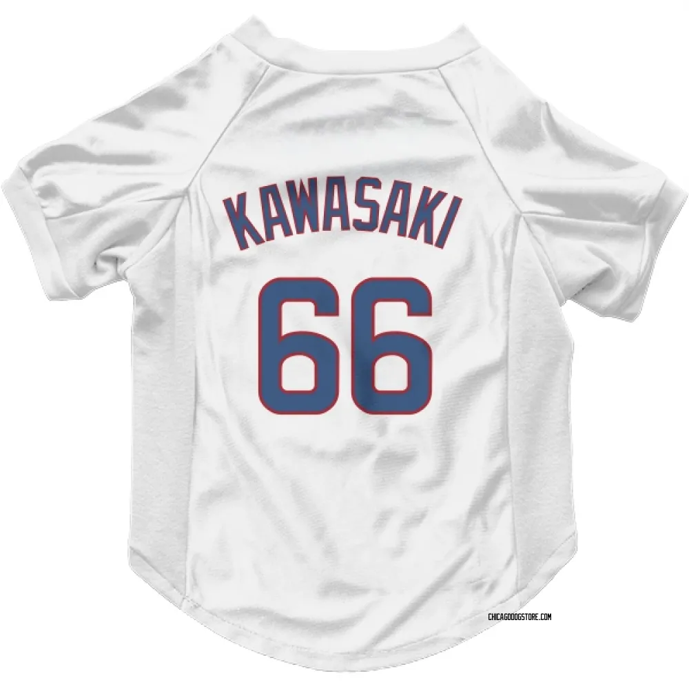 Chicago Cubs Munenori Kawasaki White Pet Jersey for Dog & Cat