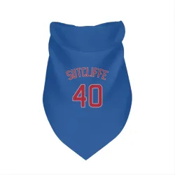 Chicago Cubs Rick Sutcliffe Royal Pet Bandana for Dog & Cat