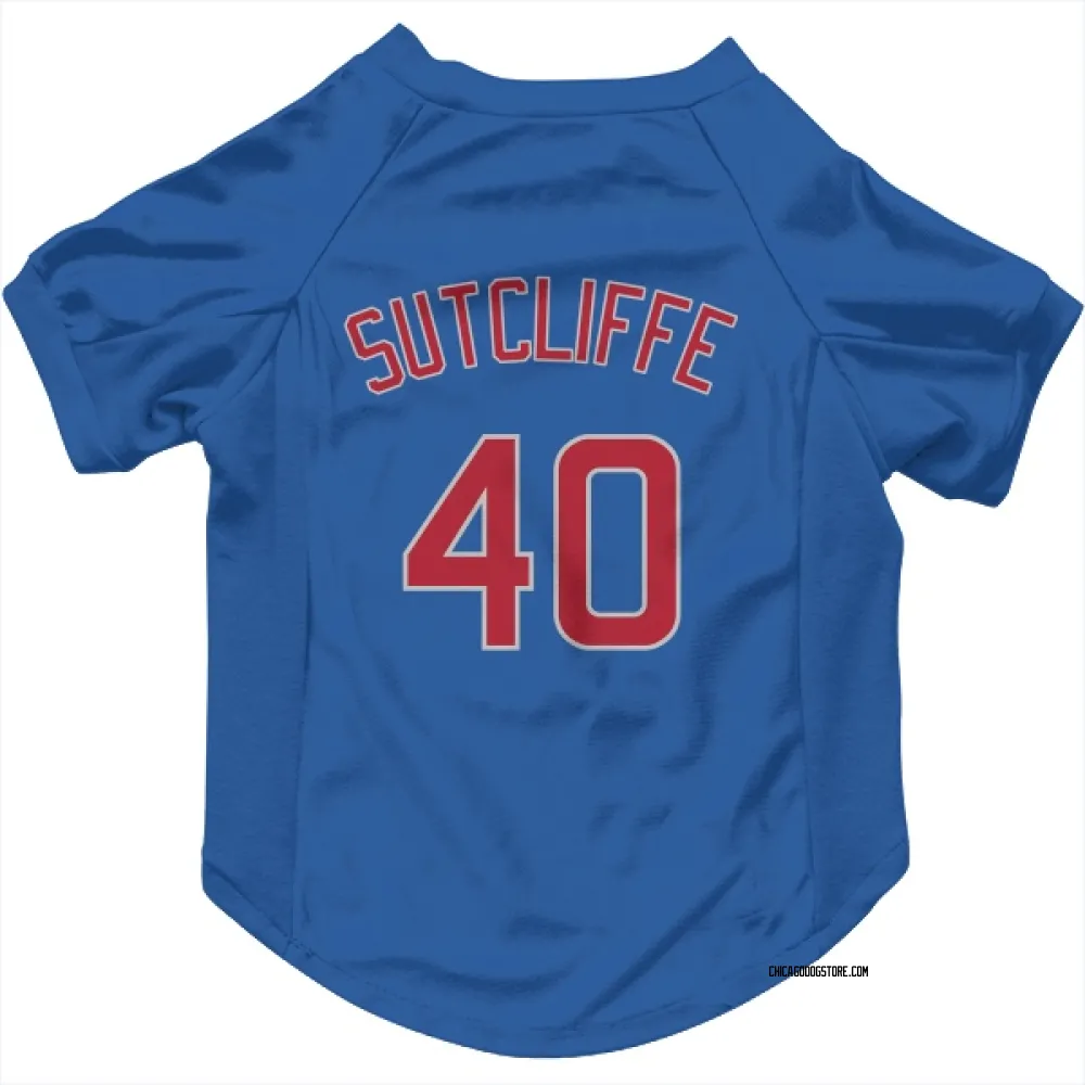 Chicago Cubs Rick Sutcliffe Royal Pet Jersey for Dog & Cat