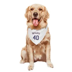 Chicago Cubs Rick Sutcliffe White Pet Bandana for Dog & Cat
