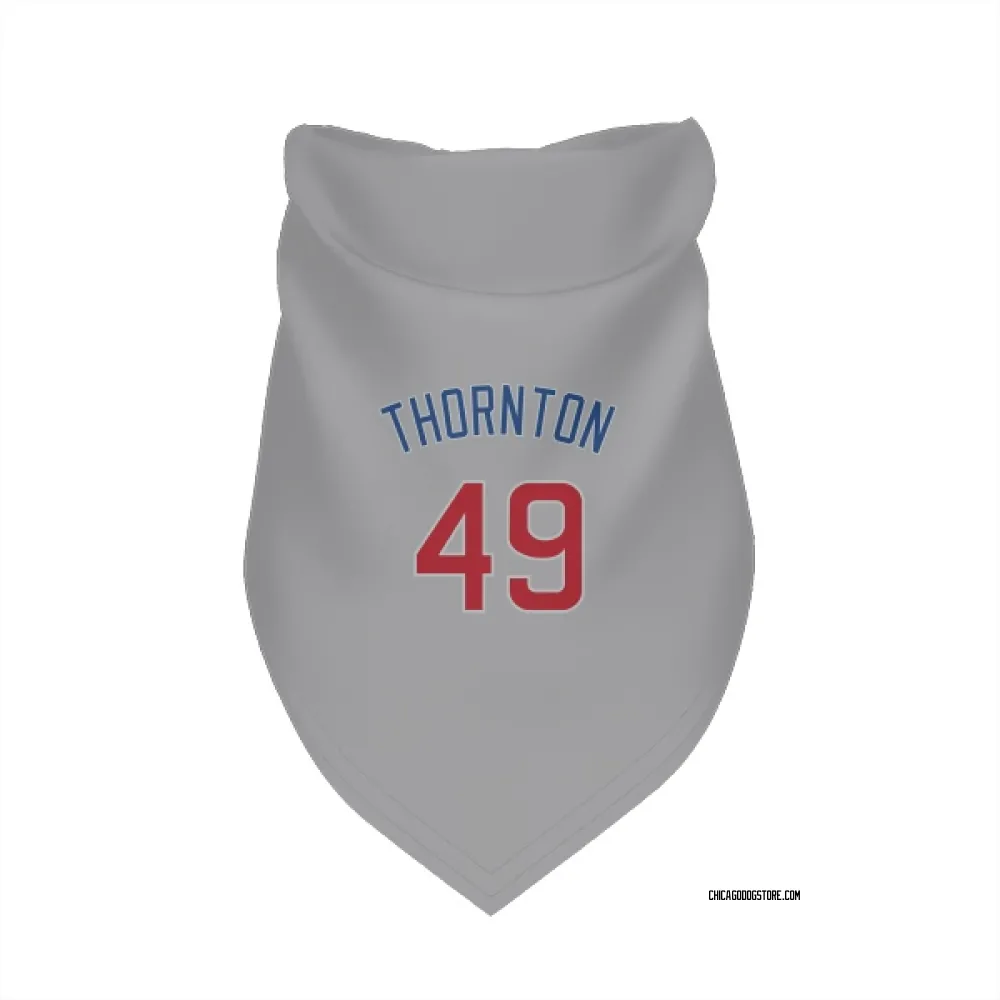 Chicago Cubs Trent Thornton Gray Pet Bandana for Dog & Cat