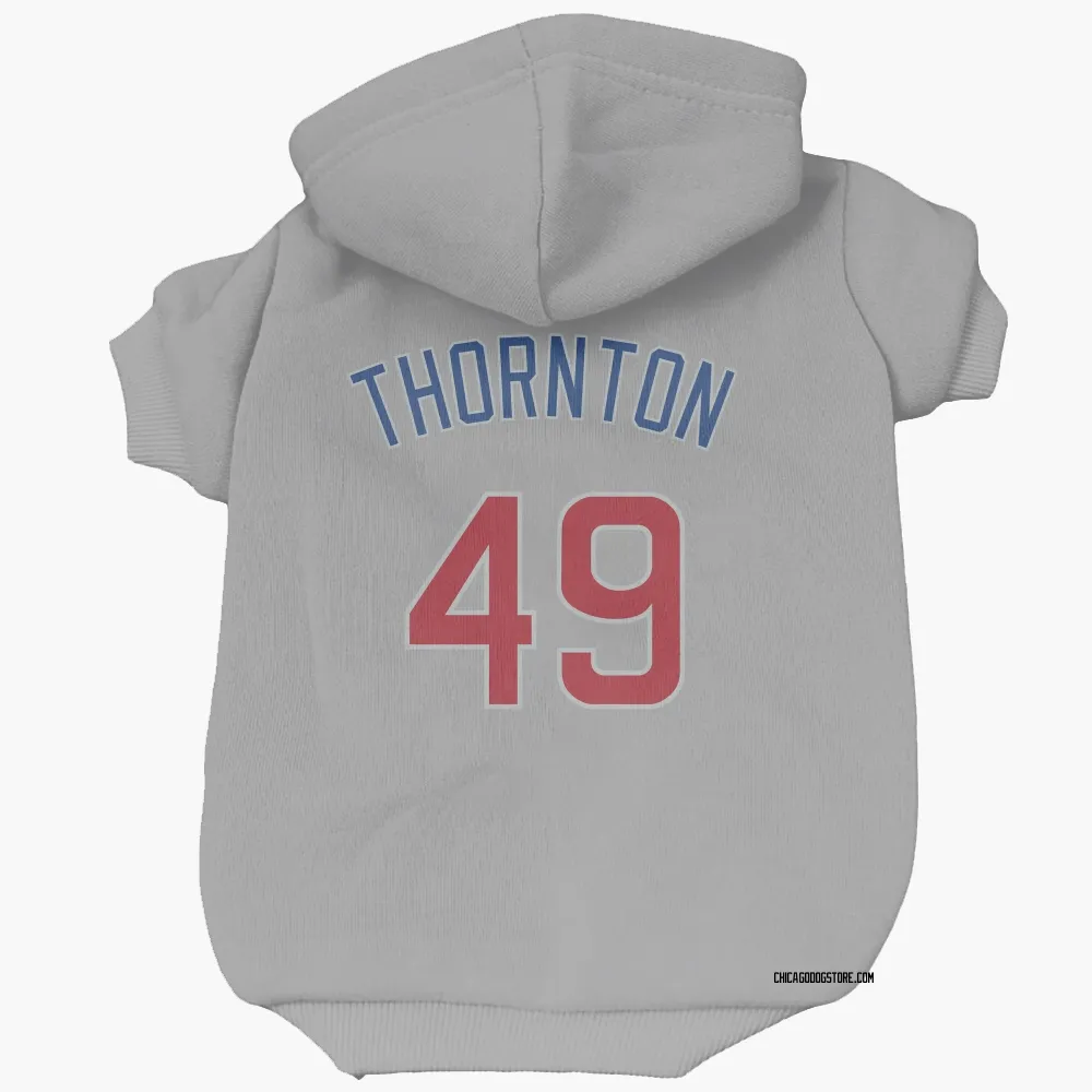 Chicago Cubs Trent Thornton Gray Pet Hoodie for Dog & Cat