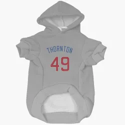 Chicago Cubs Trent Thornton Gray Pet Hoodie for Dog & Cat