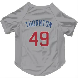 Chicago Cubs Trent Thornton Gray Pet Jersey for Dog & Cat