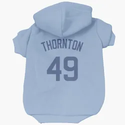 Chicago Cubs Trent Thornton Light Blue Pet Hoodie for Dog & Cat