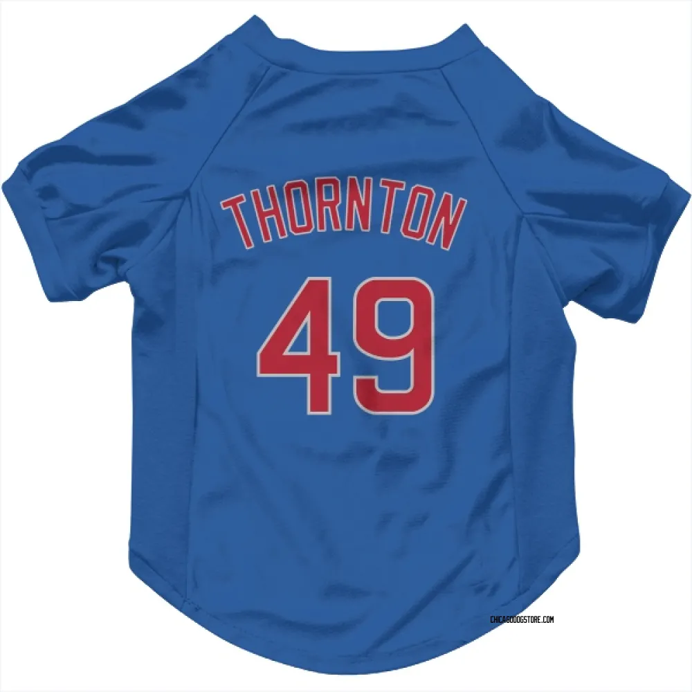Chicago Cubs Trent Thornton Royal Pet Jersey for Dog & Cat