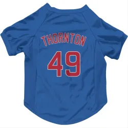 Chicago Cubs Trent Thornton Royal Pet Jersey for Dog & Cat