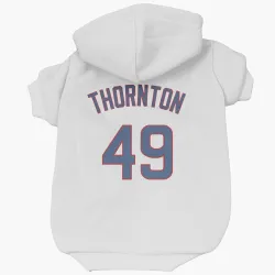 Chicago Cubs Trent Thornton White Pet Hoodie for Dog & Cat