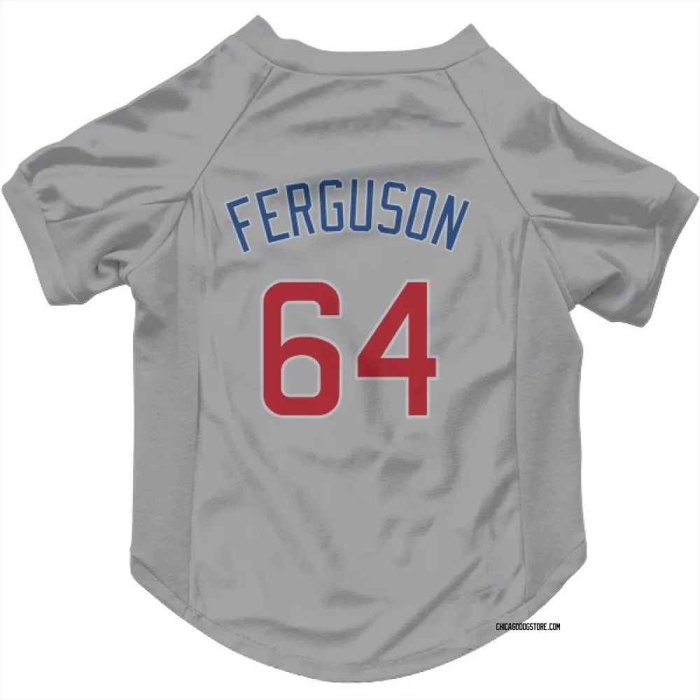 Chicago Cubs Tyler Ferguson Gray Pet Jersey for Dog & Cat
