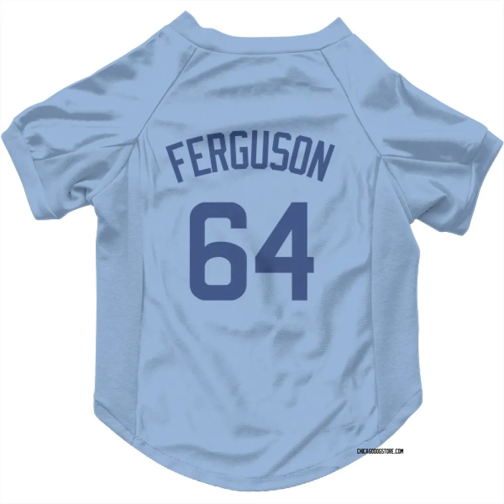 Chicago Cubs Tyler Ferguson Light Blue Pet Jersey for Dog & Cat