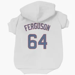 Chicago Cubs Tyler Ferguson White Pet Hoodie for Dog & Cat