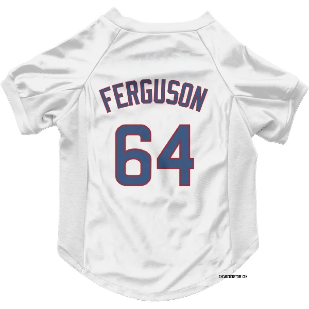 Chicago Cubs Tyler Ferguson White Pet Jersey for Dog & Cat